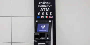Foreign currency exchange ATM at SFO