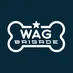 Wag Brigade logo with dog bone outline 